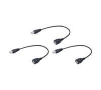 Wiffe Adaptador compacto USB hembra a RJ45 macho, cable USB a RJ45, compatibilidad universal para dispositivos de sistemas de ventana, convertidor hembra a macho, adaptador Ethernet