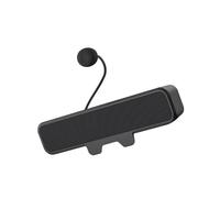 Wiffe Altavoces de conferencia para juegos con micrófonos extraíbles, sonido estéreo rico, abrazaderas de conexión USB en diseño para altavoces de juegos con alimentación USB