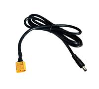 Wiffe Cable de carga aislado, cabeza hembra 3M | XT60H - Enchufe macho de 5,5 x 2,1 mm con alivio de tensión para monitor, estación portátil, uso solar