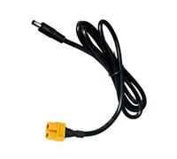 Wiffe Cable de carga aislado, cabeza macho de 1 m | XT60H - Enchufe macho de 5,5 x 2,1 mm con alivio de tensión para monitor, estación portátil, uso solar