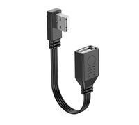 Wiffe Cable de extensión USB de transferencia de datos de 480 Mbps, derecha | Codo superior / abajo / izquierdo y derecho para lector de tarjetas, teclado USB, transferencia de datos y cable de
