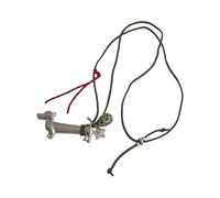Wiffe Collar largo ajustable de dibujos animados con puntos de estrella de perro salchicha, cadena de clavícula para amores a la moda, collar de dibujos animados de metal para usuario