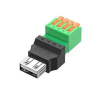 Wiffe Conector USB 2.0 tipo A macho hembra, liberación, enchufe hembra | Convertidor tipo prensa fácil para reparación de dispositivos electrónicos, cable de datos, ventilador y proyectos de luz con