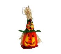 Wiffe Deplete Spume - Baraja de Halloween con luz LED iluminada para decoración de fiestas de educación en casa, cubierta de calabaza incisada