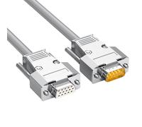 Wiffe Duty HDB15 - Cable flexible de cadena de arrastre VGA macho/hembra de 15 pines para cableado dinámico, entorno industrial, automatización industrial