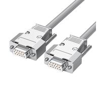 Wiffe Duty HDB15 - Cable flexible de cadena de arrastre VGA macho/hembra de 15 pines para cableado dinámico, entorno industrial, automatización industrial