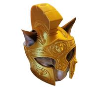 Wiffe Maquillaje para mascotas, casco de centuriones romanos, tocado de gatos históricos para jugar creativamente, actividades para entretener a las mascotas, casco de centuriones romanos