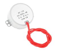 Wiffe Motor síncrono de CA de 12 V TYC30 carcasa de metal compacto de cuerpo redondo, pestañas de montaje, juego de cables, componente de reparación de repuesto para conjuntos de control pequeños