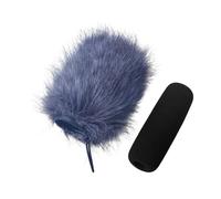 Wiffe Smooth Bunnies Hair - Cubierta de micrófono para grabaciones de campo de entrevistas y actuaciones en vivo, reducción eficaz del ruido del viento, cubierta de micrófono peludo