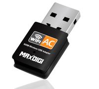WiFi Adaptador 600mbps Wireless Network Receptor Banda Dual (5G/433Mbps + 2.4G/150Mbps) dongle USB de Alta Velocidad con Soporte para WPS,Soporte de Windows XP/Vista/7/8/10/(32/64bits)/Mac OS,Linux