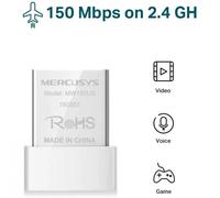 MERCUSYS Adaptador Nano USB inalámbrico N150, Compatible con Windows 10/8.1/8/7/XP, fácil configuración (MW150US)
