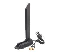 WiFi Antenna, PC Signal Booster, Tri-Band Router, High Gain Magnetic Base, 3.9ft Extension Cable, Desktop Internet Enhancement, 2.99x1.18x5.98 Inches, Black Color, 1 Pack