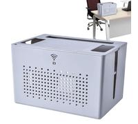 WiFi Box Hider - Organizador de gestión de enrutadores y cables, caja de almacenamiento de enrutador de madera | Cubierta decorativa del enrutador Wi-Fi, corrector de cable y cable duradero, caja de