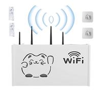 WiFi Box Hider, rack para enrutador montado en la pared | Caja de almacenamiento de almacenamiento de enrutador WiFi Caja WiFi Hider WiFi Box Hider Router Soporte de almacenamiento Cat Router Hider