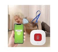 WiFi Caregiver Call Button for Elderly at Home with App Notification, Elderly Monitoring, Caregiver Pager, Life Alert Systems for Seniors, No Monthly