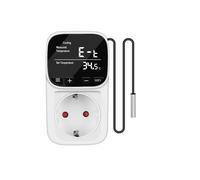WiFi Digital Thermostat Socket Tuya App Remote Thermostat with Timer Sensor Probe Heating Cooling EU Plug