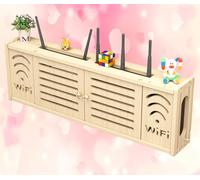 WiFi Estante de Caja Decorativo Caja de Almacenamiento para Pared Caja Almacenamiento Router Pared Router Soporte Pared,C-71x24cm