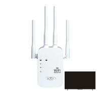 WiFi Extender Signal Booster, Internet Extender WiFi Booster, 1,2 Gbps de refuerzo de señal de inicio, Enrutadores de red de 4 puertos, banda doble 5GHz/2.4GHz, configuración rápida, cobertura más amp