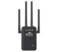 WiFi Extender Signal Booster, WiFi Range Extender, WiFi Extender Signal Booster for Home, Repeater with Ethernet Port, Wireless Internet Repeater, WiFi Booster and Signal Amplifier (EU Plug,Black)