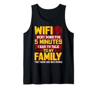 WiFi fue Abajo Hablar con la Familia Parece Agradable Preadolescente Camiseta sin Mangas