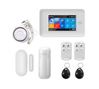 WiFi+gsm GPRS Sistema Inalámbrico De Alarma Antirrobo Seguridad For El Hogar App Control Remoto Anfitrión MonitorizacióN Remota(B)