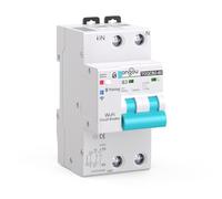 WIFI Intelligenter 2P Mini Stromkreisunterbrecher mit Energieüberwachung, gesteuert durch Tuya/Smart life APP DIY TONGOU (2P 1-63A adjustable)