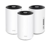 TP-Link Mesh WiFi WLAN Deco PX10 Powerline, Wi-Fi6 Dual-Band AX1500+ AV1000, 3 Puertos Gigabit, Alcance hasta 530 m², Ideal para entornos de Grandes Dimensiones y Paredes Gruesas, gestionado por IA