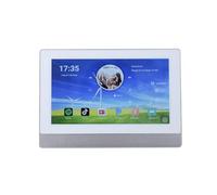 WIFI mini sistema de audio para el hogar inalámbrico de 8 canales y 20w en amplificador de montaje en pared, compatible con tarjeta USB/bluetooth/TF y 2-8 altavoces con control remoto (blanco)