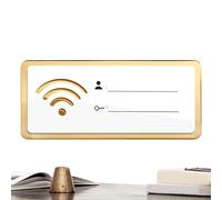 Wifi Password Sign for Home - Acrylic 20x8x0.3cm High Transparency Display with Wear Resistant | Decorative WIFI Information Sign for Apartment Dormitory Business Room Reception Area