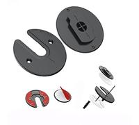 WiFi Router Wall Mount Supports Set-Top Box/Mac Mini/Apple TV Box/Optical Cats/Switch/Hard Drive/Mobile Power/Tablet Storage (Black, 1 Piece) UWM02-2