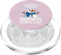 WiFi Snow-Fi Signal Lost Funny Winter Pun Apparel Snowman PopSockets PopGrip para MagSafe