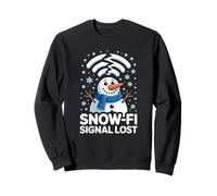 WiFi Snow-Fi Signal Lost Funny Winter Pun Apparel Snowman Sudadera