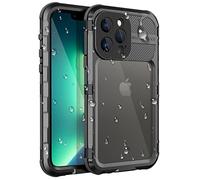 WIFORT [Actualizado] Funda iPhone 13 Pro Impermeable Antigolpes - Protección de Grado 360 con Protector de Pantalla, Carcasa IP68 Waterproof Agua Sumergible,Case Metal Antipolvo Robusta, 6.1" Nergo