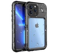 WIFORT Funda Impermeable Antigolpes iPhone 13 Pro MAX - Protección de Grado 360 con Protector de Pantalla, Carcasa IP68 Waterproof Agua Sumergible, Case Metal Antipolvo Rígida Robusta, 6.7” Nergo