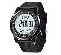 WIFORT Reloj Digital Impermeable con Cronómetro Alarma Cuenta Atrás Doble Hora, Ultra-Delgado Super Pantalla Gran Angular Digital Relojes de Pulsera para Hombres Mujeres