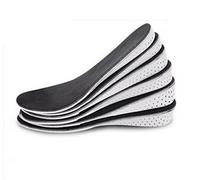 Wiftly - 1 par de hombre y mujer, suela ortopédica, apoyo al talón transpirable, cojín antigolpes, sudor con hueco y apoyo para aumentar invisible en el talón alto (4 cm)