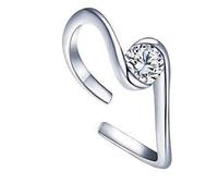 Wiftly Anillo solitario para mujer de plata 925, doce constelaciones con circonitas en engaste (peces)
