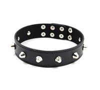 wiftly Cuello bandas Mujer Hombre Bondage Collar con remache PU piel Gay s & M Ismus de Fetiche ajustable Bond Age Juego sexuelles juguete