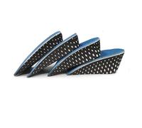 Wiftms 1 par de plantillas unisex de espuma viscoelástica para hombre y mujer, plantilla elevada en la mitad interior, talón invisible, almohadilla suave transpirable (3 cm)