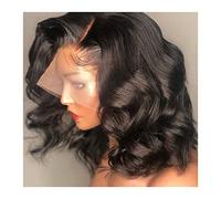 WIG 8-18 pulgadas HD PREPLUD HD Front 13x6 Cabello humano Ola natural Cabello humano Brasil Peluces Bendidos Nudos Remy Cabello Remy Peluca para mujeres Pelucas grises para mujeres (14 pulgadas HD