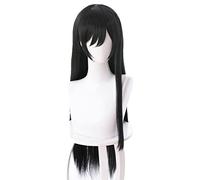 Wig Bloom Into You Yagate Volupni Naru Nanami Touko Rambut Hitam Lurus Panjang Wig Cosplay + Topi Wig
