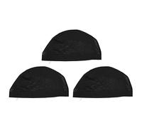 Wig Caps 3 Pack | Nylon Breathable Hair Net for Smooth Wig Fit/No Slip | Black Mesh Wig Cap for Long/Short/Curly Hair | Comfortable & Resilient