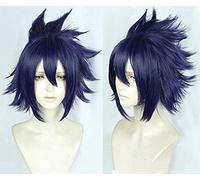 Wig for 3 Tamaki Amajiki Cosplay Wig Boku No Hero Academia 3Rd Season Short Blue Anime Synthetic Hair Wigs + Wig Cap