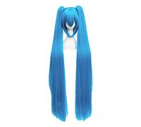 Wig For 5 Colors Vocaloid Miku Cosplay Wig Long Heat Resistant Synthetic Hair Clip Ponytails Wigs + Wig Cap OneSize 10