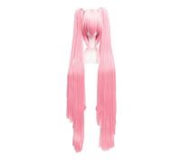 Wig For 5 Colors Vocaloid Miku Cosplay Wig Long Heat Resistant Synthetic Hair Clip Ponytails Wigs + Wig Cap OneSize 07