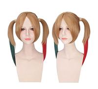 Wig for Anime Movie Joker Harleen Quinzel Wig Cosplay Costume Double Ponytail Synthetic Long Hair for Women Party Wigs Dm682