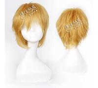 Wig for Anime Wigs Cosplay Christmas Cos Wig Juvenile Reverse Warped Short Hair Color Universal Men'S Wig Cosplay Anime Wig Color:002-34