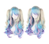 Wig for Anime Wigs Cosplay Christmas Cosplay Anime Wig Lolita Cute Lolita Loli Double Ponytail Mouth Clip Long Curly Hair Fake Hair Color:H088-8