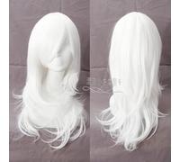 Wig for Ashe LOL 65cm Anime Game Long Curly Wavy Cosplay Wigs for Women Female Synthetic Hair + Wig Cap White