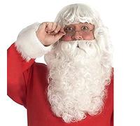 Wig for Carnival Nightlife CluI Party Dress Up Wig Cos Santa Wig Old Grandpa Bearded Santa White Beard